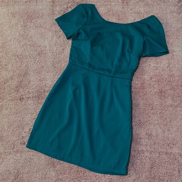 Elegant Teal Cocktail Tobi Dress - Picture 4 of 6